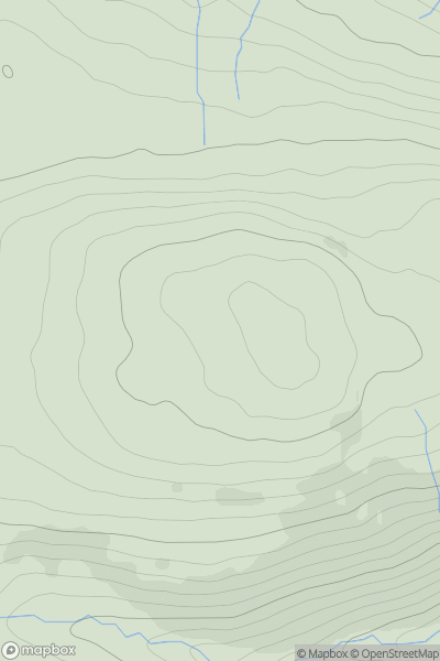 Thumbnail image for A' Chruach [Knapdale and Kintyre] [NR612108] showing contour plot for surrounding peak